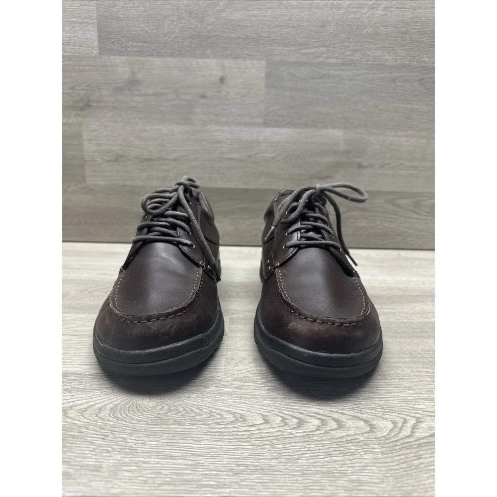 Dansko Wyatt Oxford Shoes Mens US 10.5 EU 44 Mocha Full Grain Leather‎ VERY NICE